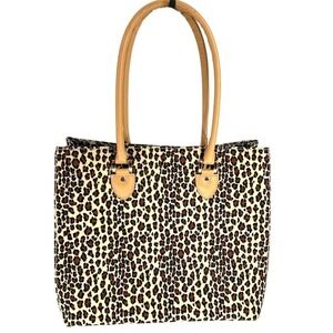 Joan Rivers Leopard Print Large Tote Top Handle Fashion Bag Statement Piece